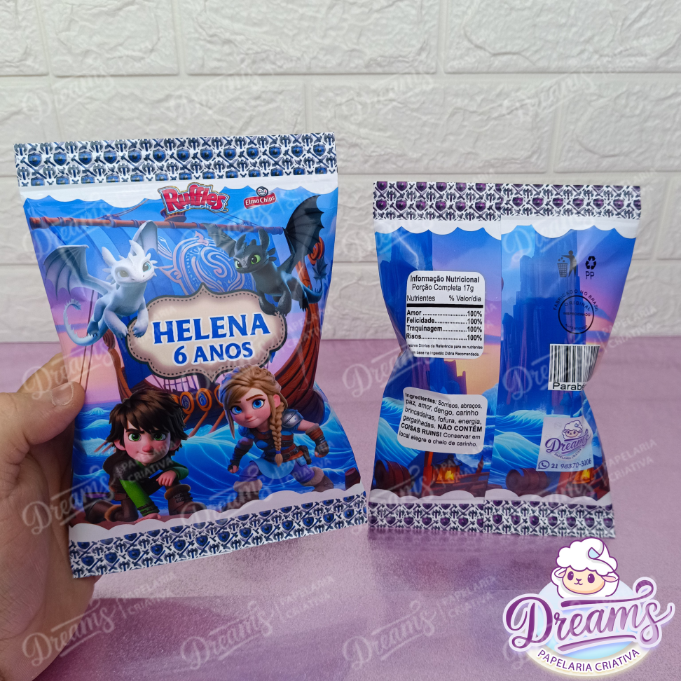 Kit com 20 Pacotes de Batata Ruffles 17 g Personalizados – Circo - #3