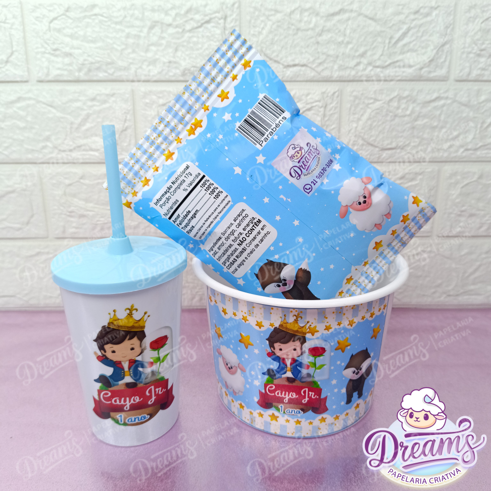 Kit com 20 Cineminhas: Balde, Copo 480 ml e Ruffles 17 g – Cayo Jr.
