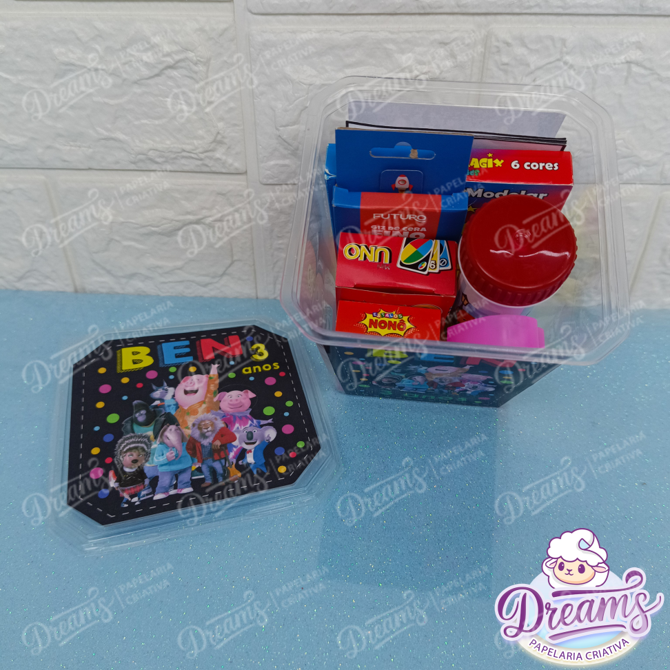 Kit com 20 Potes Diversão 750 ml Personalizados – Sing - #5