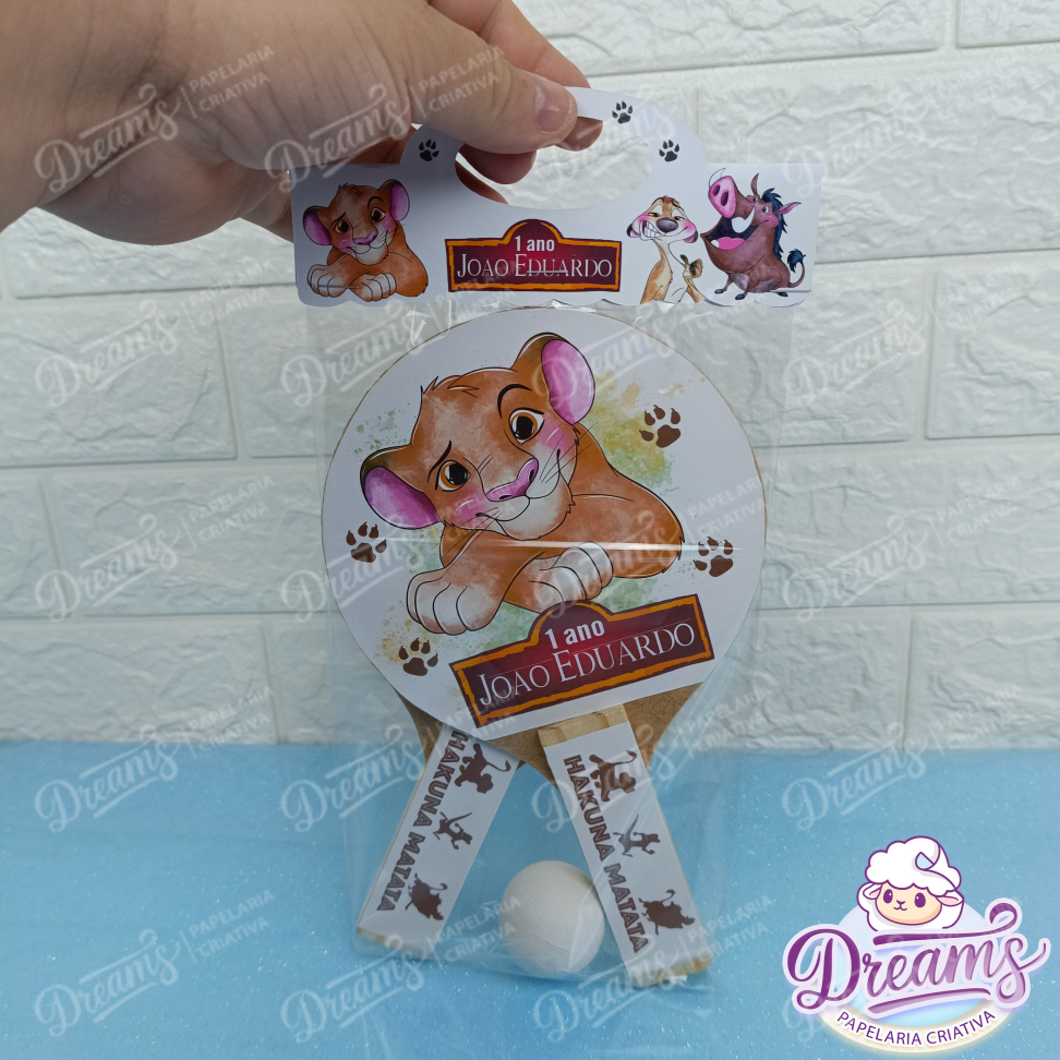 20 Raquetes de Ping Pong Personalizadas Rei Leão - #4