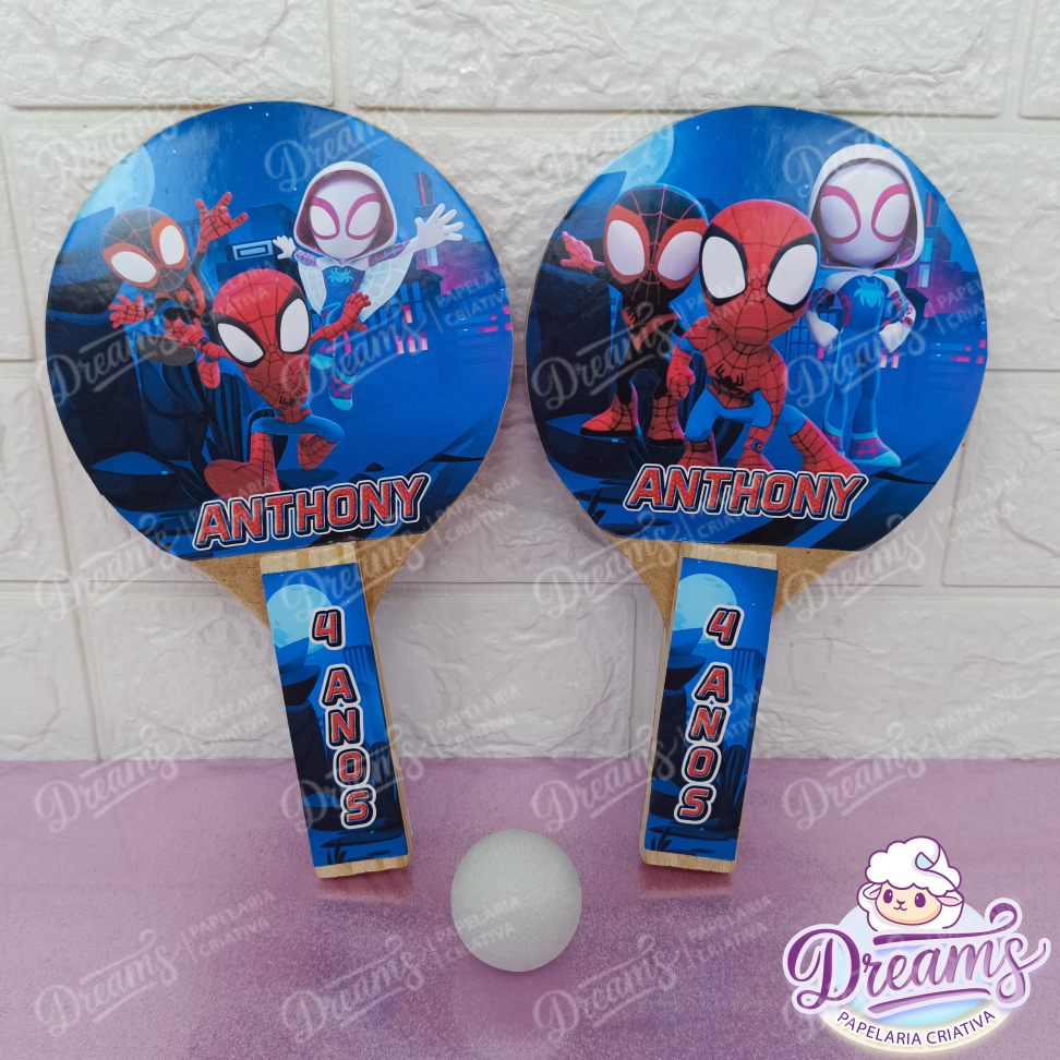 20 Raquetes de Ping Pong Personalizadas Homem-Aranha - #4