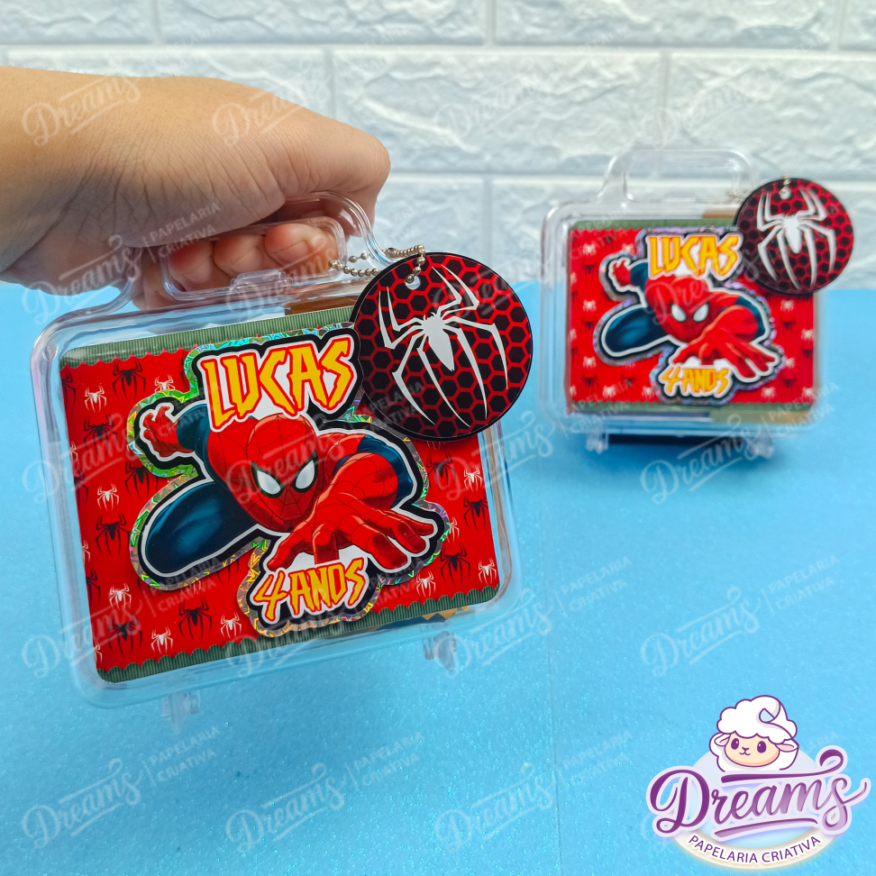 Kit com 10 Maletinhas de Lanche Personalizadas – Homem-Aranha - #3