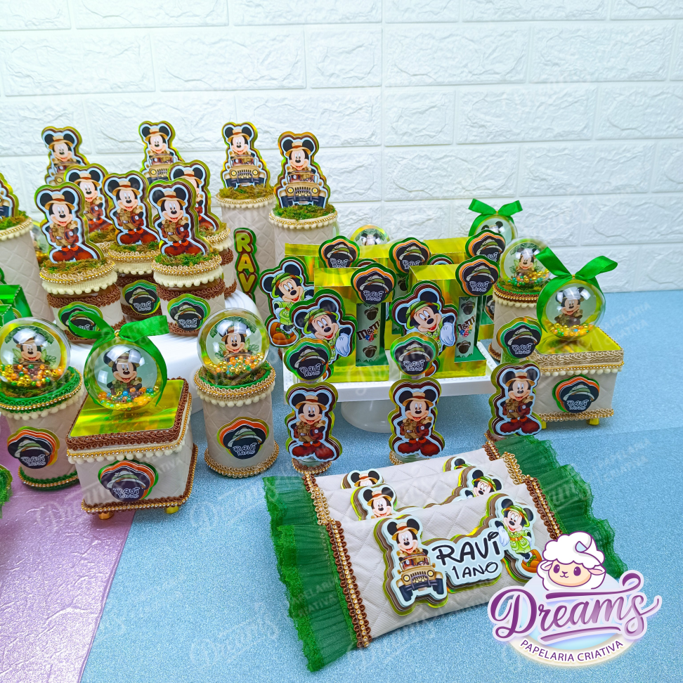 Kit Dreams Ultra com 40 Itens Personalizados – Mickey Safari - #13