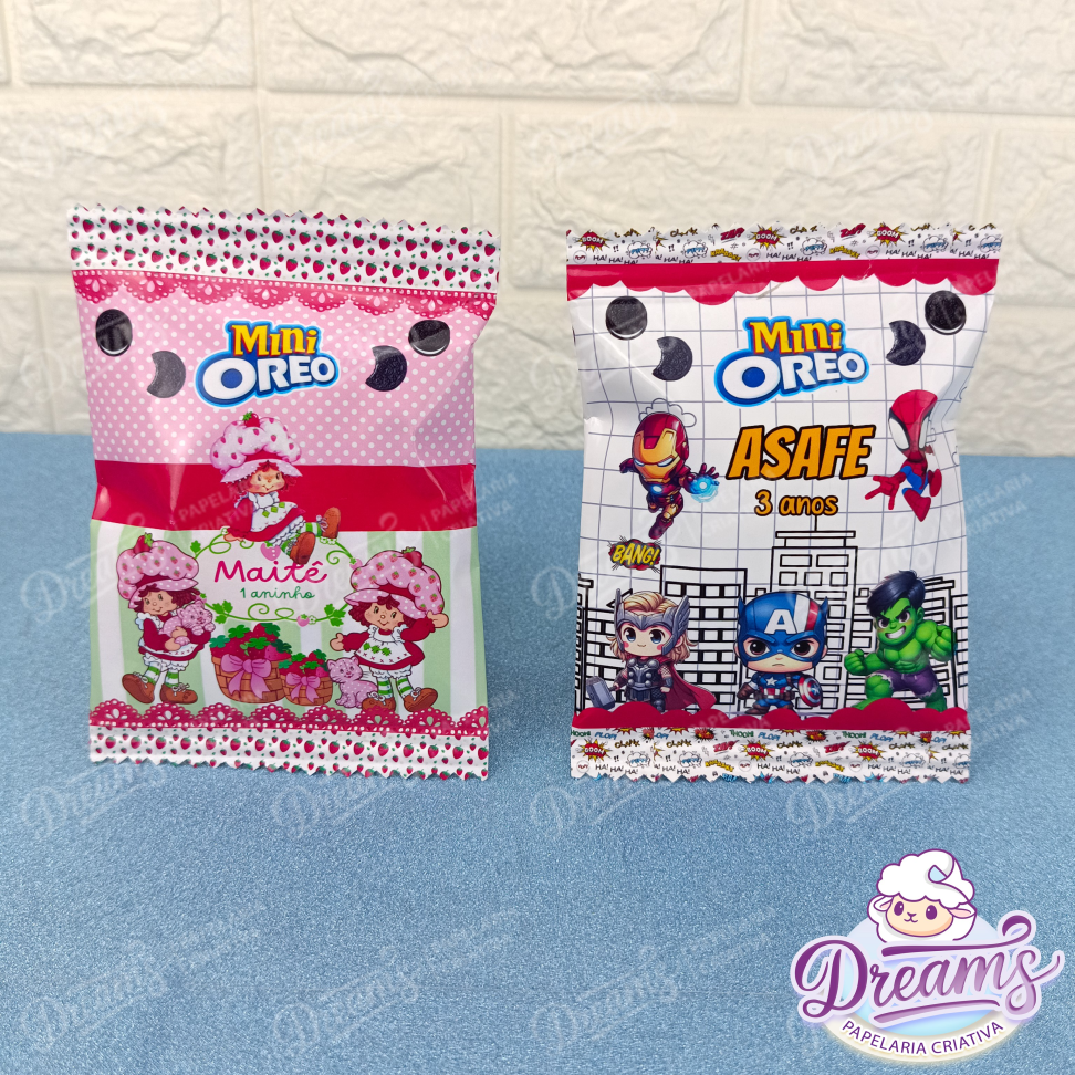 Kit com 20 Pacotes de Mini Oreo 35 g Personalizados – Vingadores Baby - #4