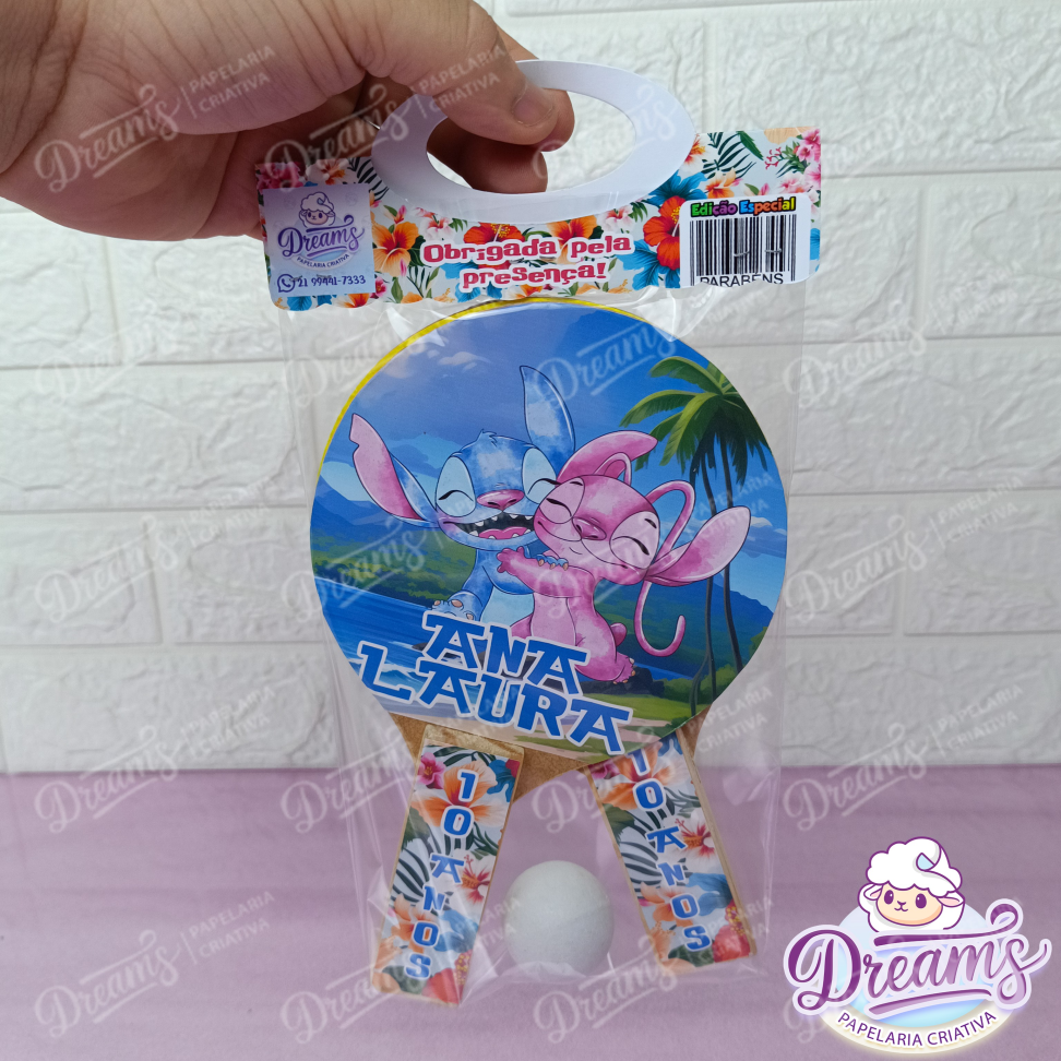 20 Raquetes de Ping Pong Personalizadas Stitch - #5