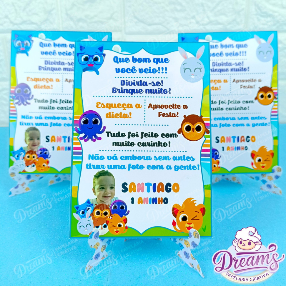 Kit com 20 Plaquinhas de Agradecimento com Foto – Bolofofos