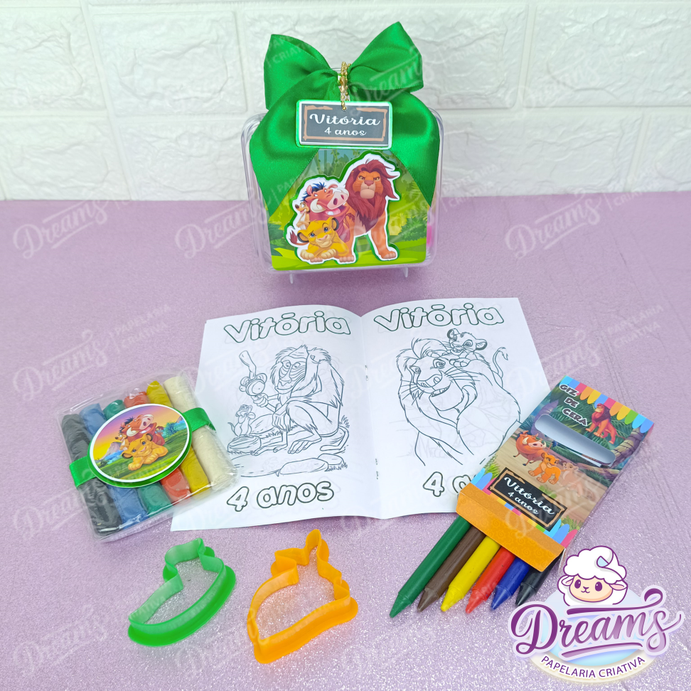Kit com 10 Maletinhas Acrílicas Diversão 13,5 x 17 x 7 cm – Rei Leão - #4