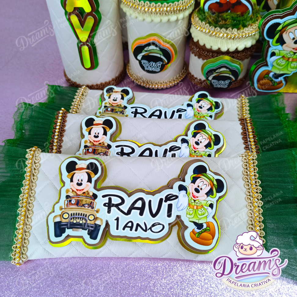 Kit Dreams Ultra com 40 Itens Personalizados – Mickey Safari - #3