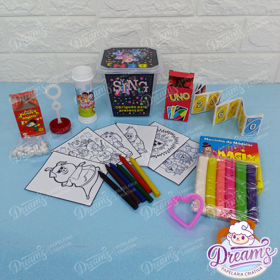 Kit com 20 Potes Diversão 750 ml Personalizados – Sing - #3