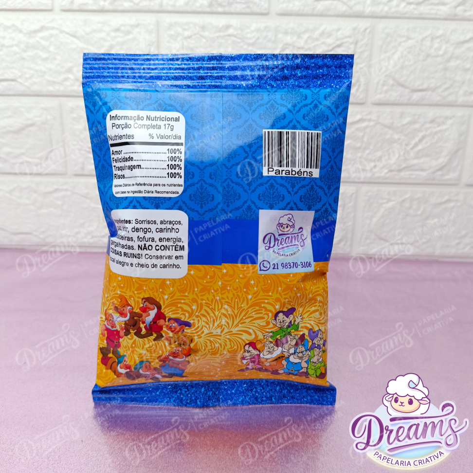 Kit com 20 Pacotes de Batata Ruffles 17 g Personalizados – Branca de Neve - #10