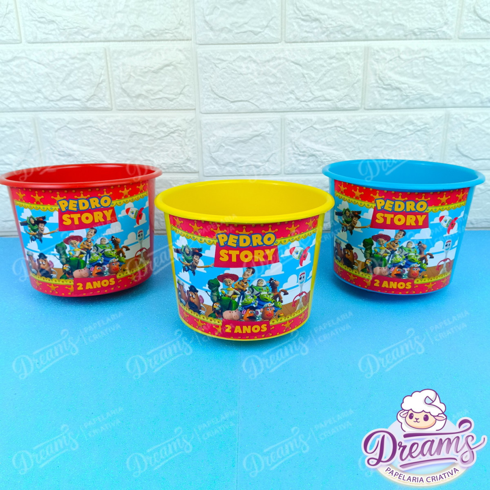 Kit com 20 Baldinhos Personalizados de 1,5 Litro – Toy Story - #4