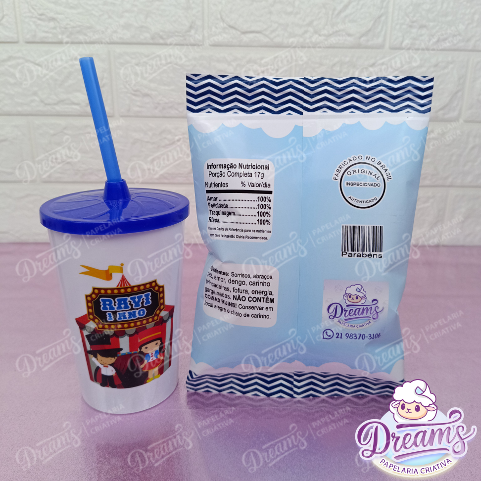 Kit com 12 Batatas Ruffles e 12 Copos de 480 ml – Circo - #5