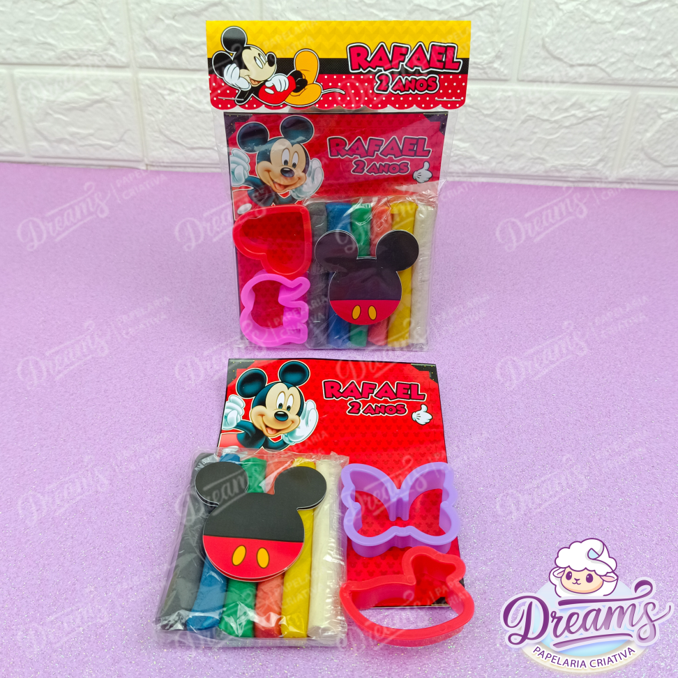 Kit com 20 Conjuntos de Massinha e Cortadores – Mickey - #3