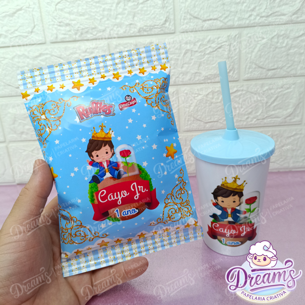 Kit com 12 Batatas Ruffles e 12 Copos de 480 ml – Pequeno Príncipe - #3