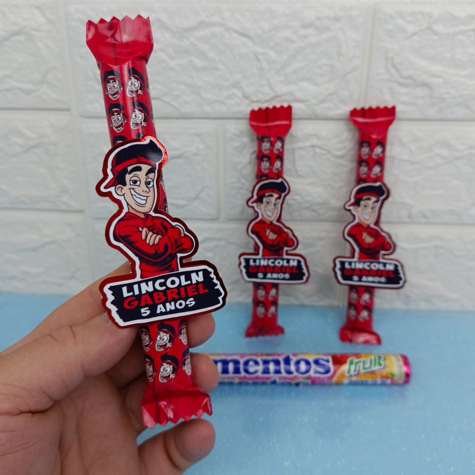 Kit com 16 Balas Mentos em Embalagens Personalizadas – Enaldinho
