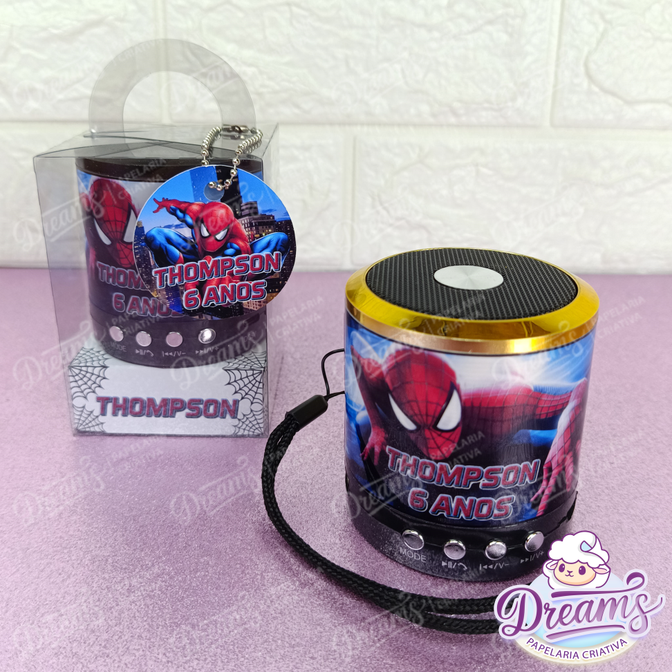 Kit com 20 Caixas de Som Bluetooth 887 Personalizadas – Homem-Aranha
