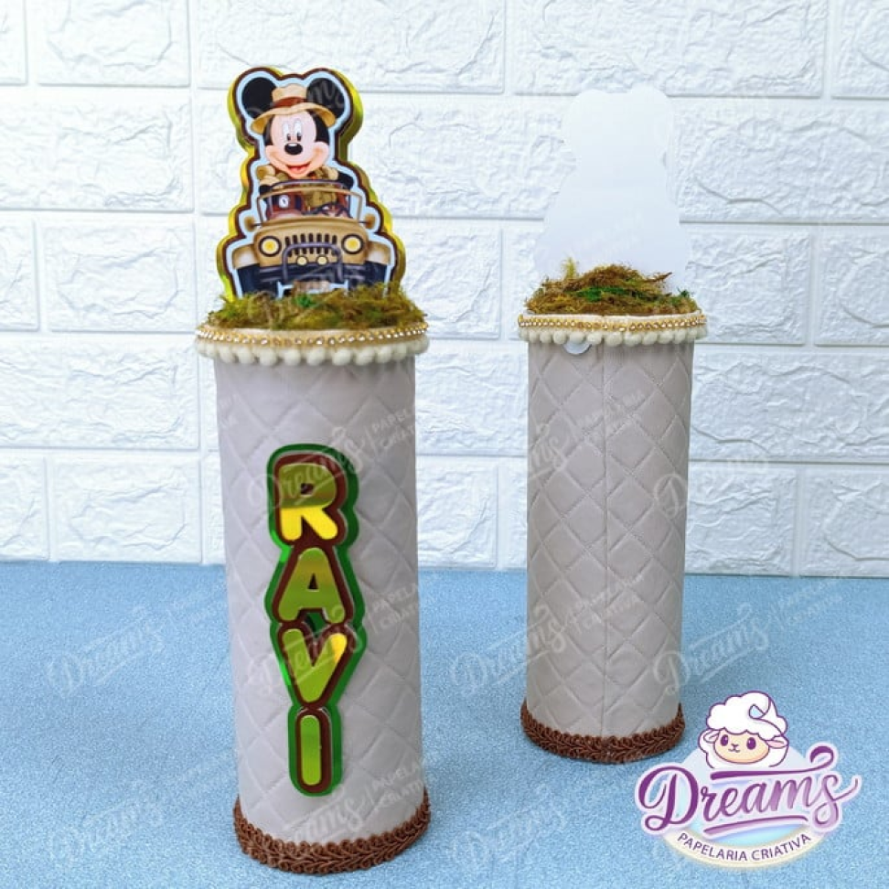 Kit com 10 Latas de Pringles 104 g Personalizadas de Luxo – Mickey Safari - #3