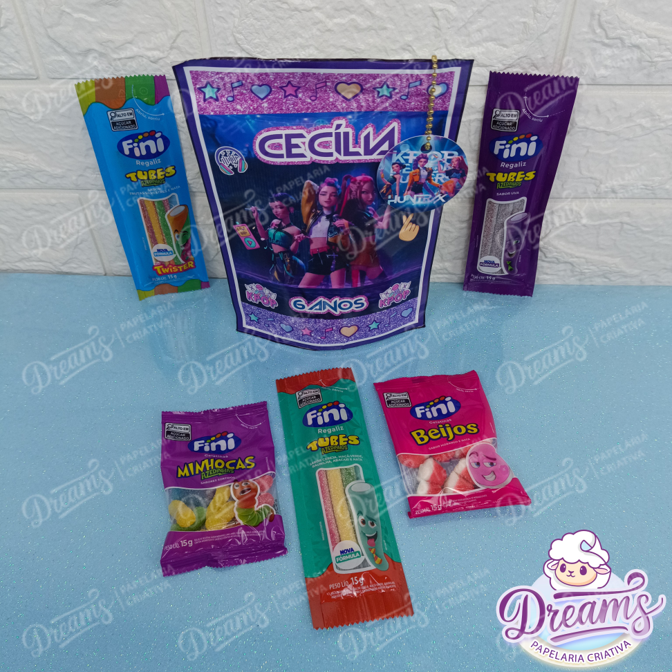 Kit com 20 Saquinhos Zip Lock com Fini e Tag – Guerreiras do K-Pop - #6