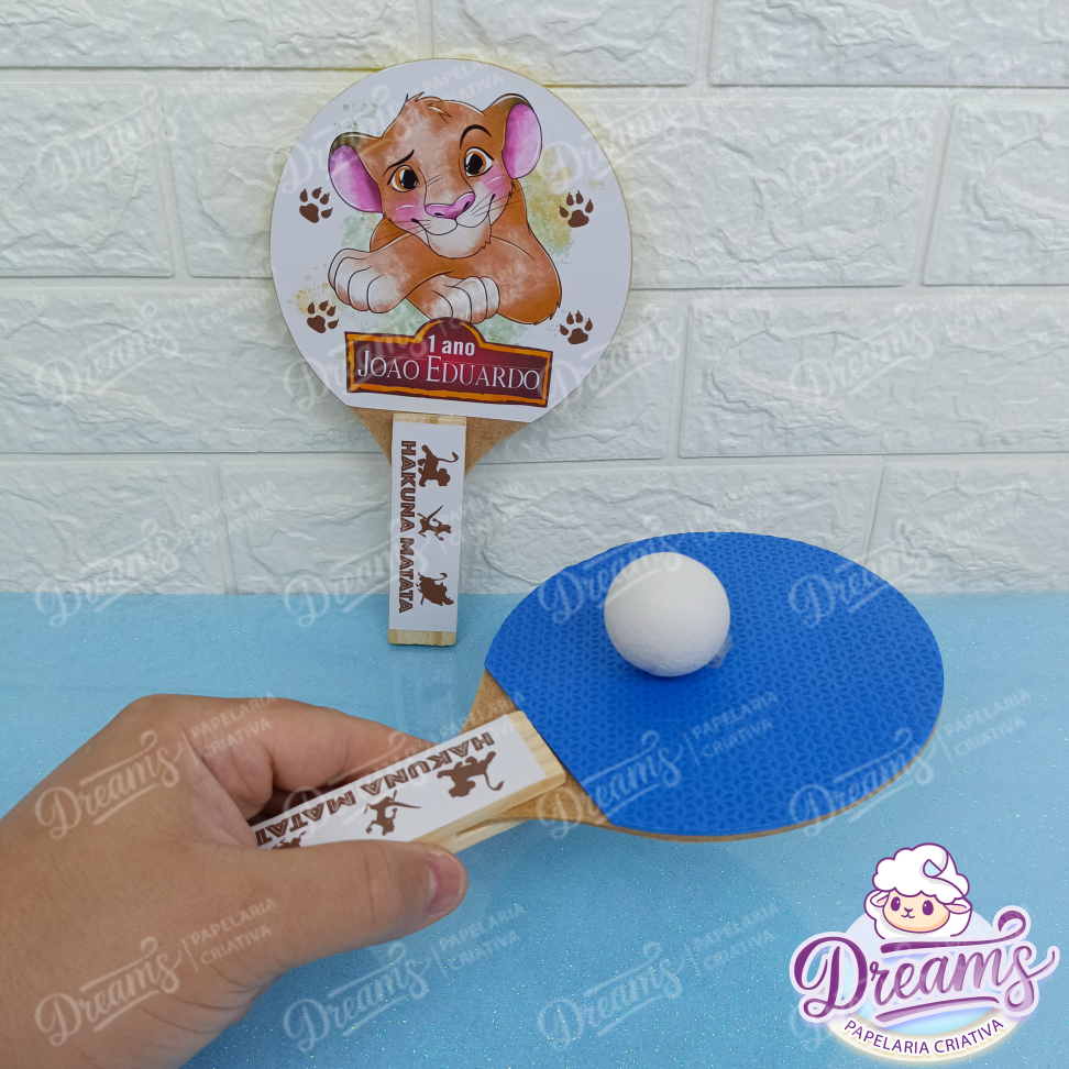 20 Raquetes de Ping Pong Personalizadas Rei Leão - #3