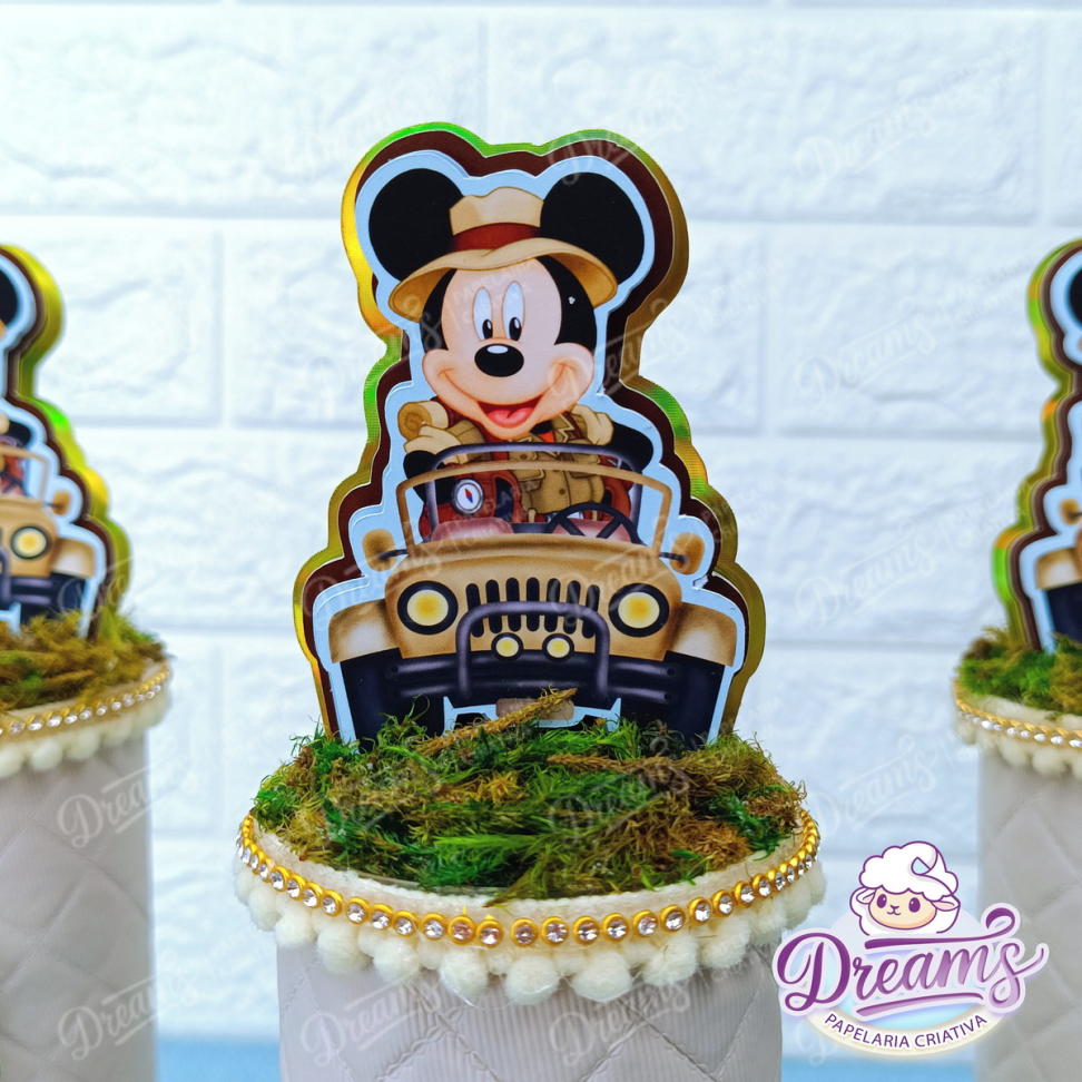 Kit com 10 Latas de Pringles 104 g Personalizadas de Luxo – Mickey Safari - #5
