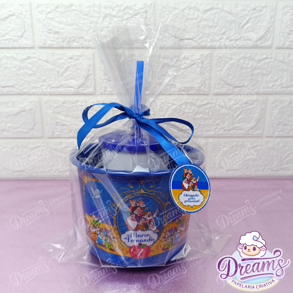 Kit com 10 Cineminhas: Copo 480 ml e Balde de 1,5 Litro – Branca de Neve e os Sete Anões - #3