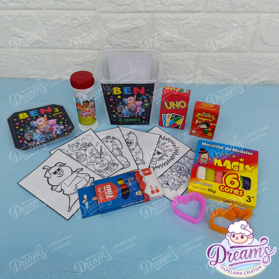 Kit com 20 Potes Diversão 750 ml Personalizados – Sing - #4