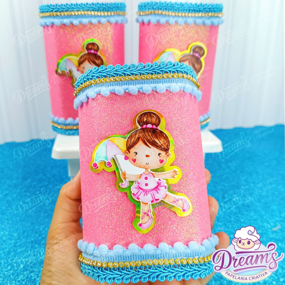 Kit com 10 Biscoitos Look em Embalagens Personalizadas – Circo Rosa - #5