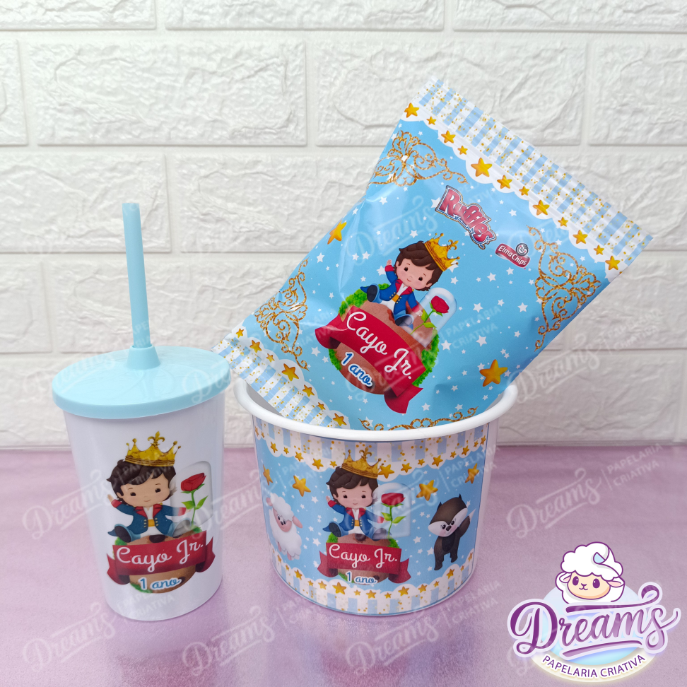 Kit com 20 Cineminhas: Balde, Copo 480 ml e Ruffles 17 g – Cayo Jr.