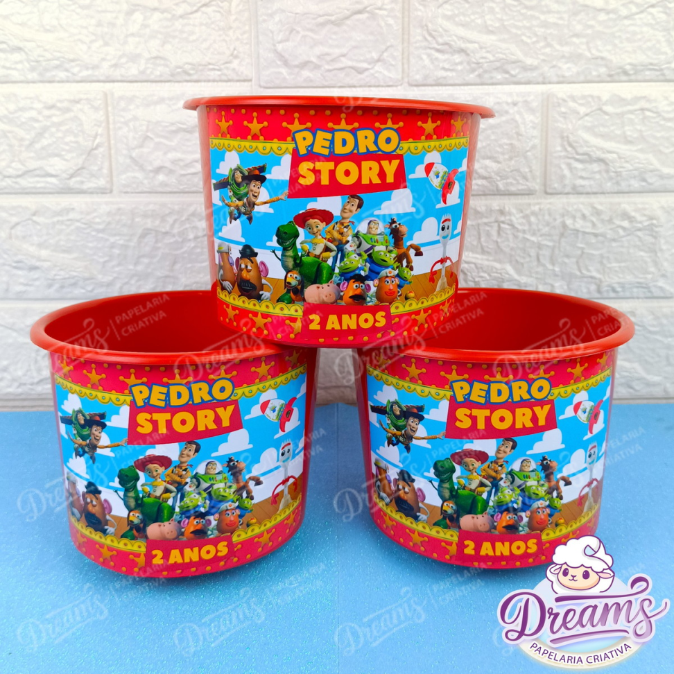 Kit com 20 Baldinhos Personalizados de 1,5 Litro – Toy Story - #5