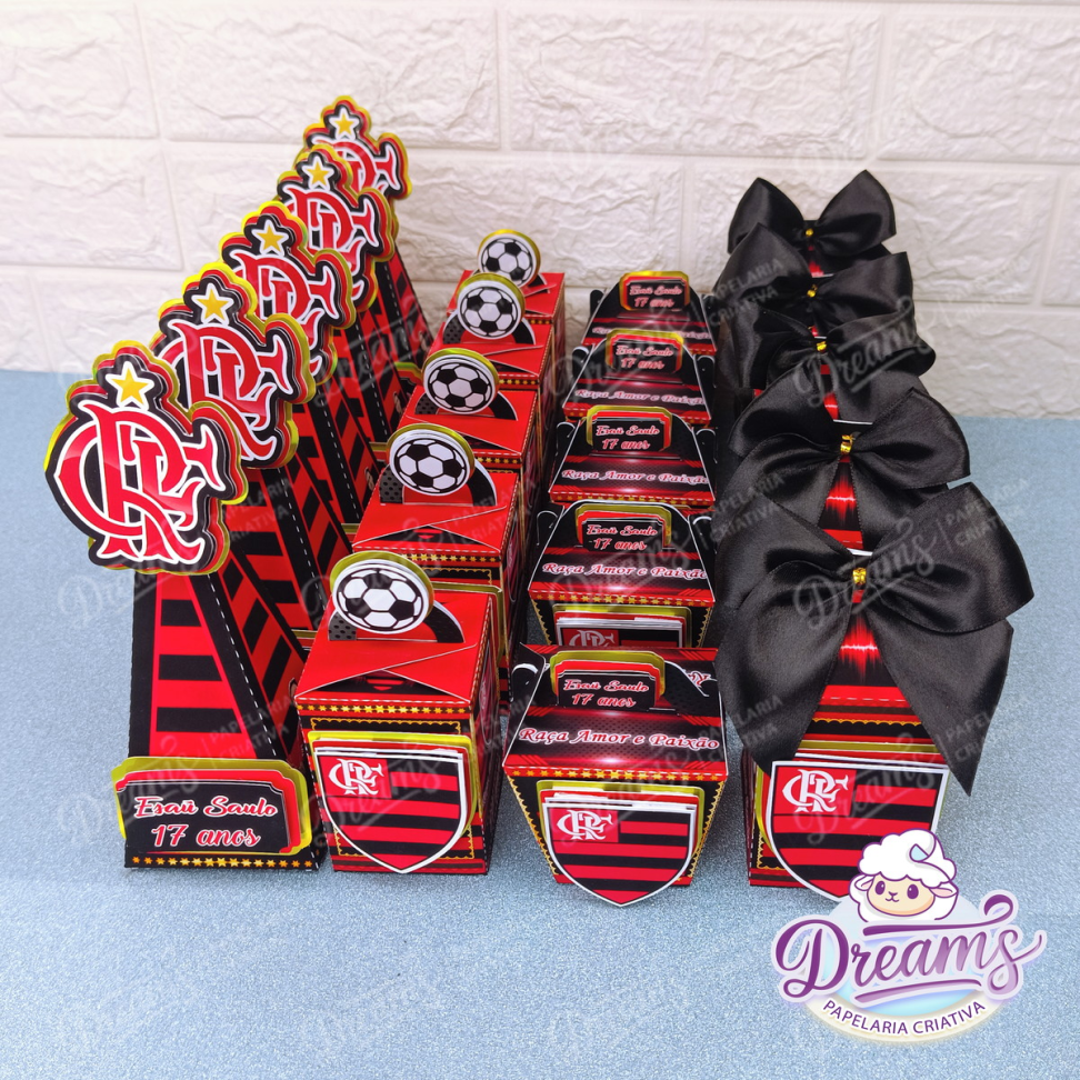 Kit com 20 Itens Personalizados – Flamengo