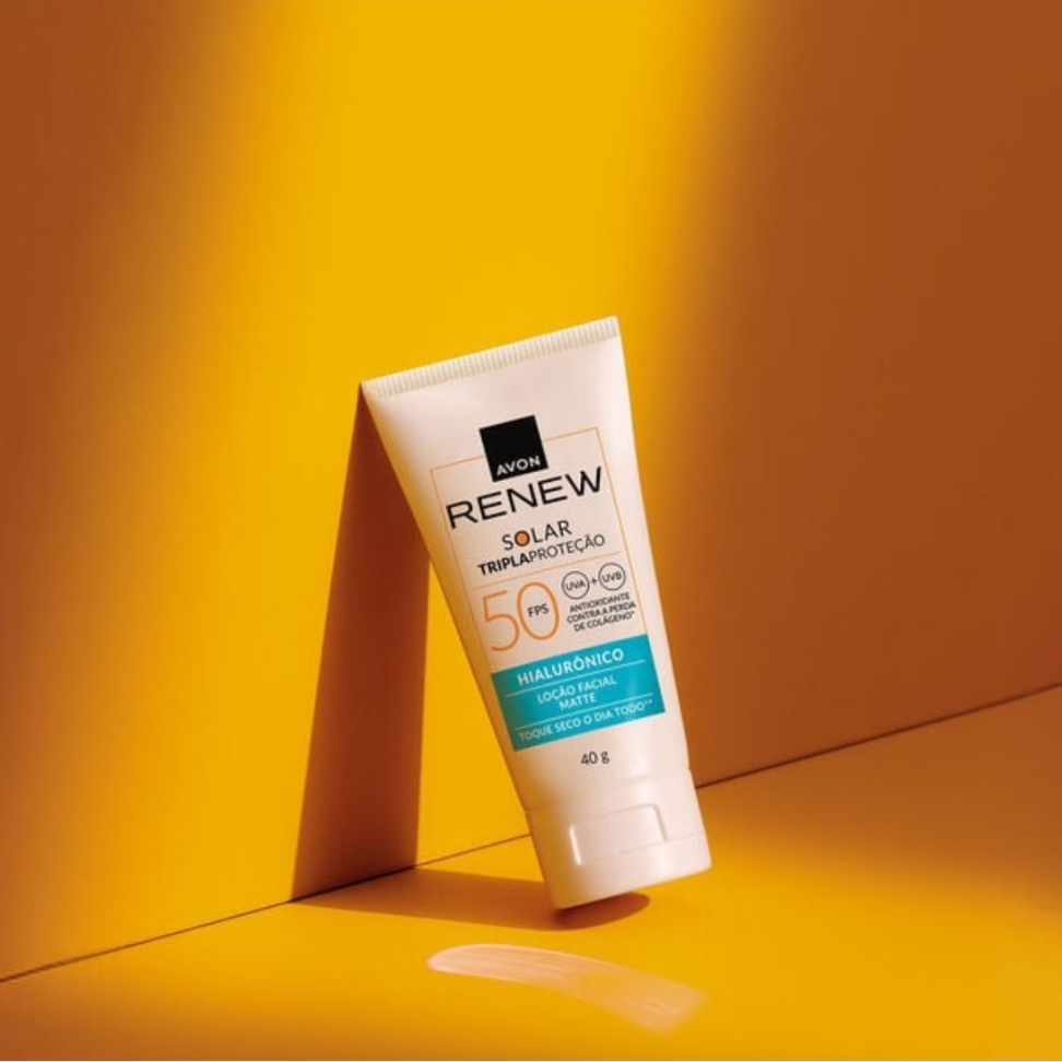 Renew Solar tripla proteção Fps 50 + Ácido Hialurônico40g