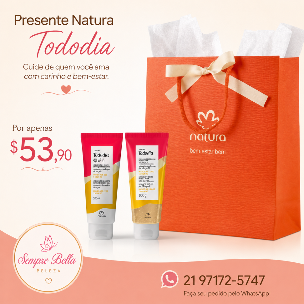 Presente Tododia Pêssego e Flor de Cravo