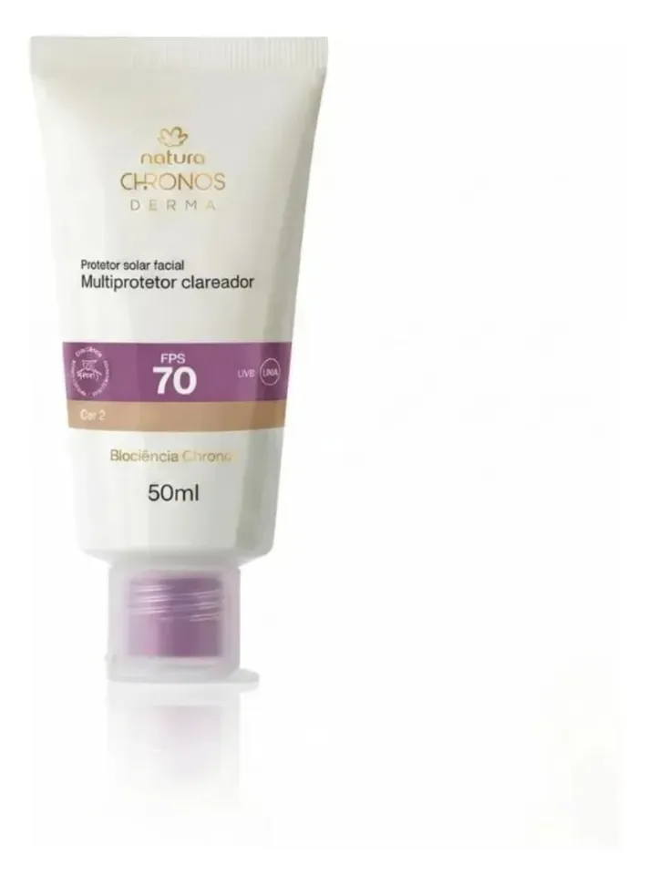 Multiprotetor Clareador Fps 70 Chronos cor 2 claro médio 50ml - #2