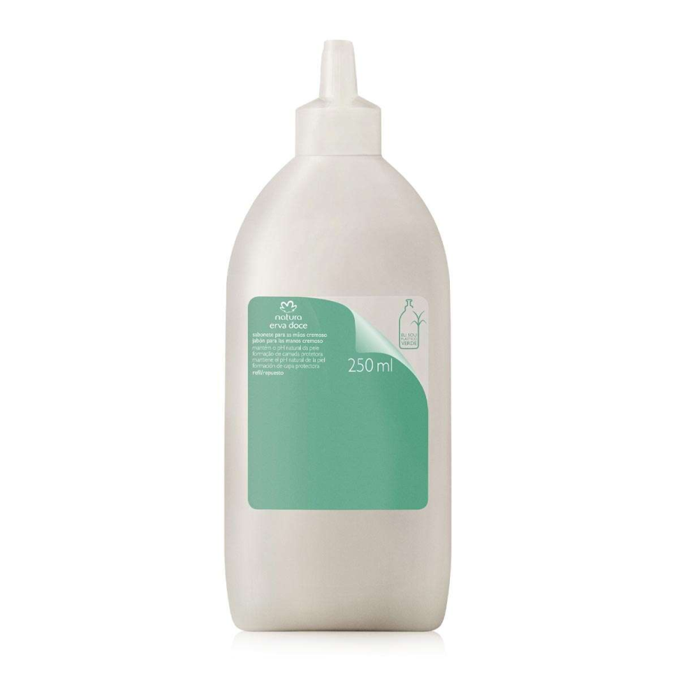 Refil Sabonete Cremoso Erva Doce Mãos 250ml