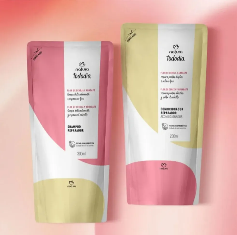 Kit Flor de Cereja e Abacate Capilar Tododia  REFIL- Shampoo 300ml + Condicionador  280ml - #1