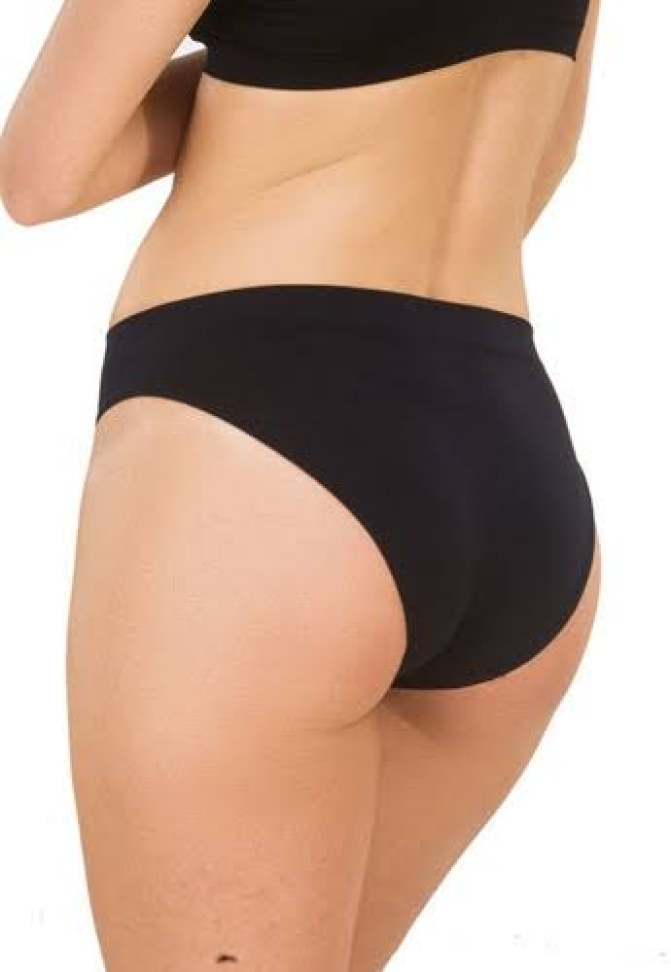 Calça Cavada Pele de Seda Preta Tam Gr
