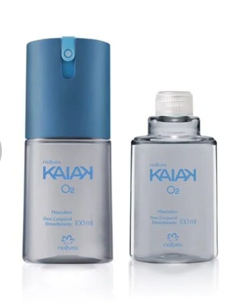 Deo Corporal Kaiak O² 100ml + Refil GRÁTIS
