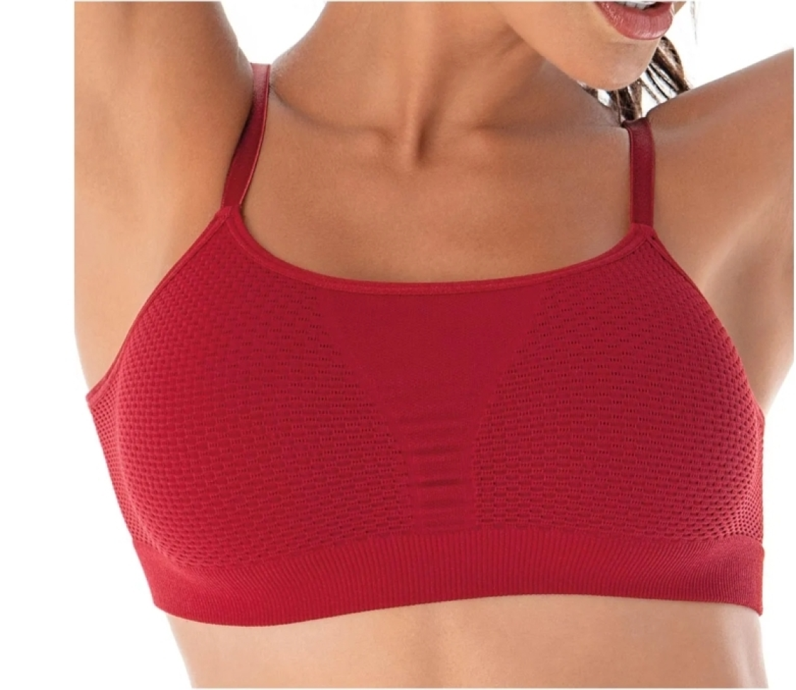 Top Velvette Ultraleve Cor Carmim Tam B ( veste G e GG) - Demillus