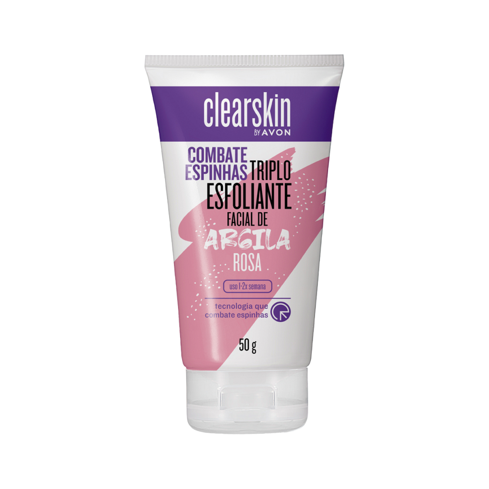 Triplo Esfoliante Argila Rosa Clearskin 50g