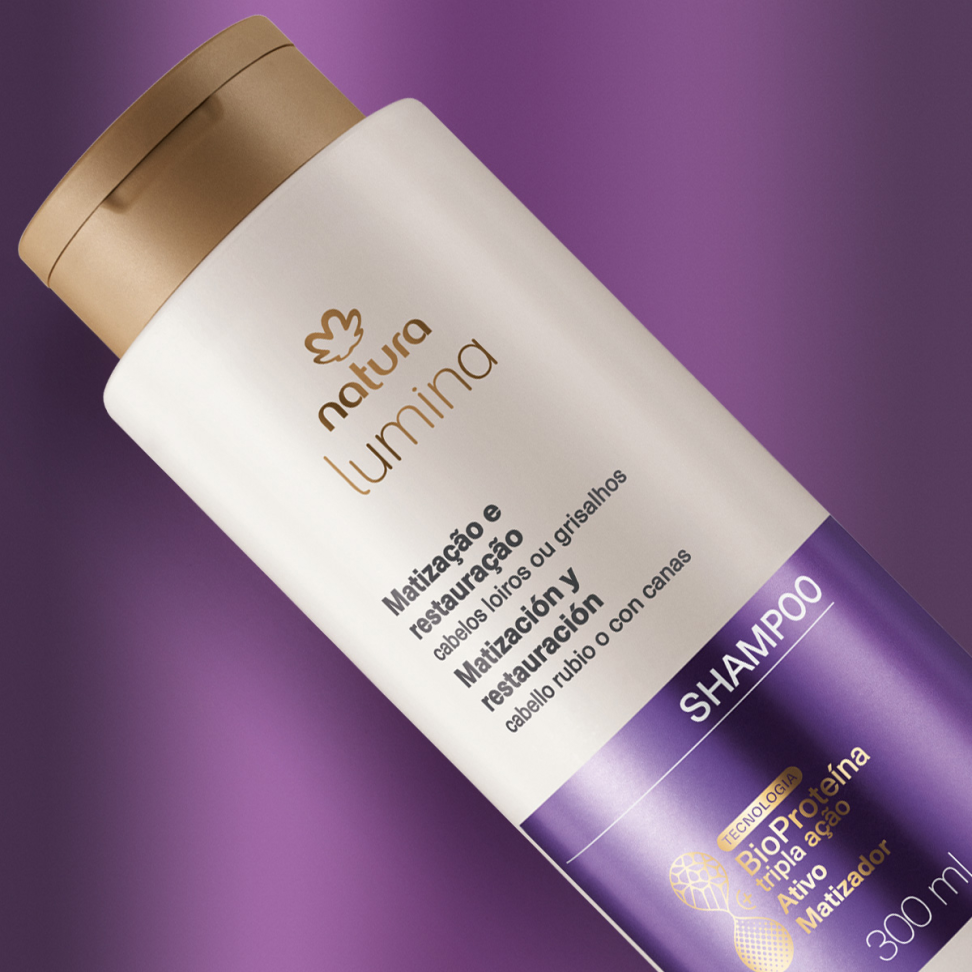 Shampoo Matizador e Restaurador Lumina 300ml ( Loiros e grisalhos)