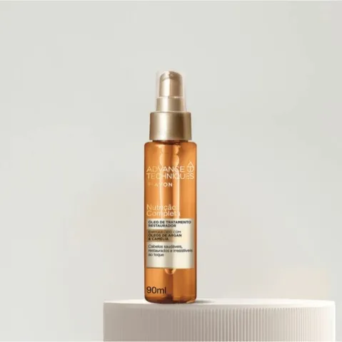 Óleo capilar Advance Techniques Restaurador & Nutrição Argan e Camélia 90ml