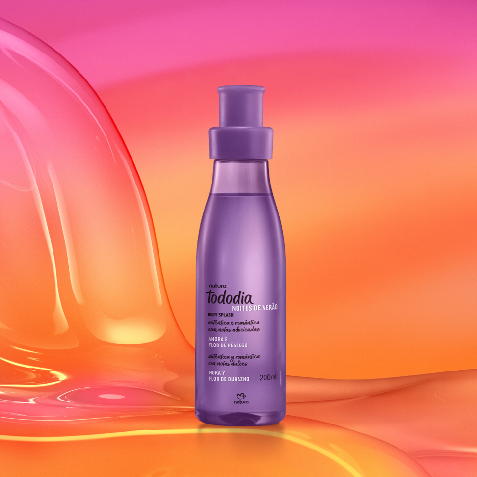 Body Splash Amora e Flor de Pêssego Tododia 200ml