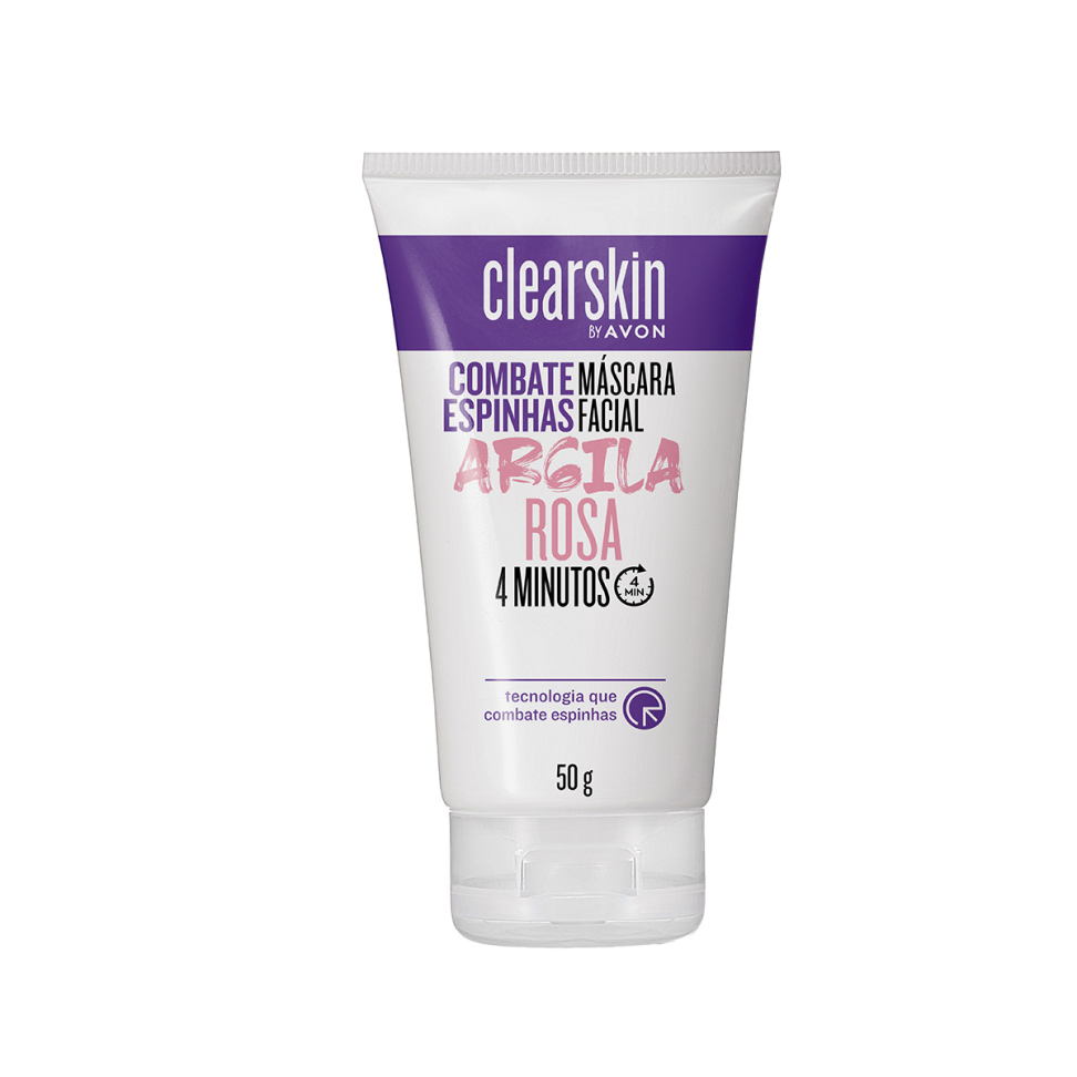 Máscara Facial Argila Rosa Clearskin 50g