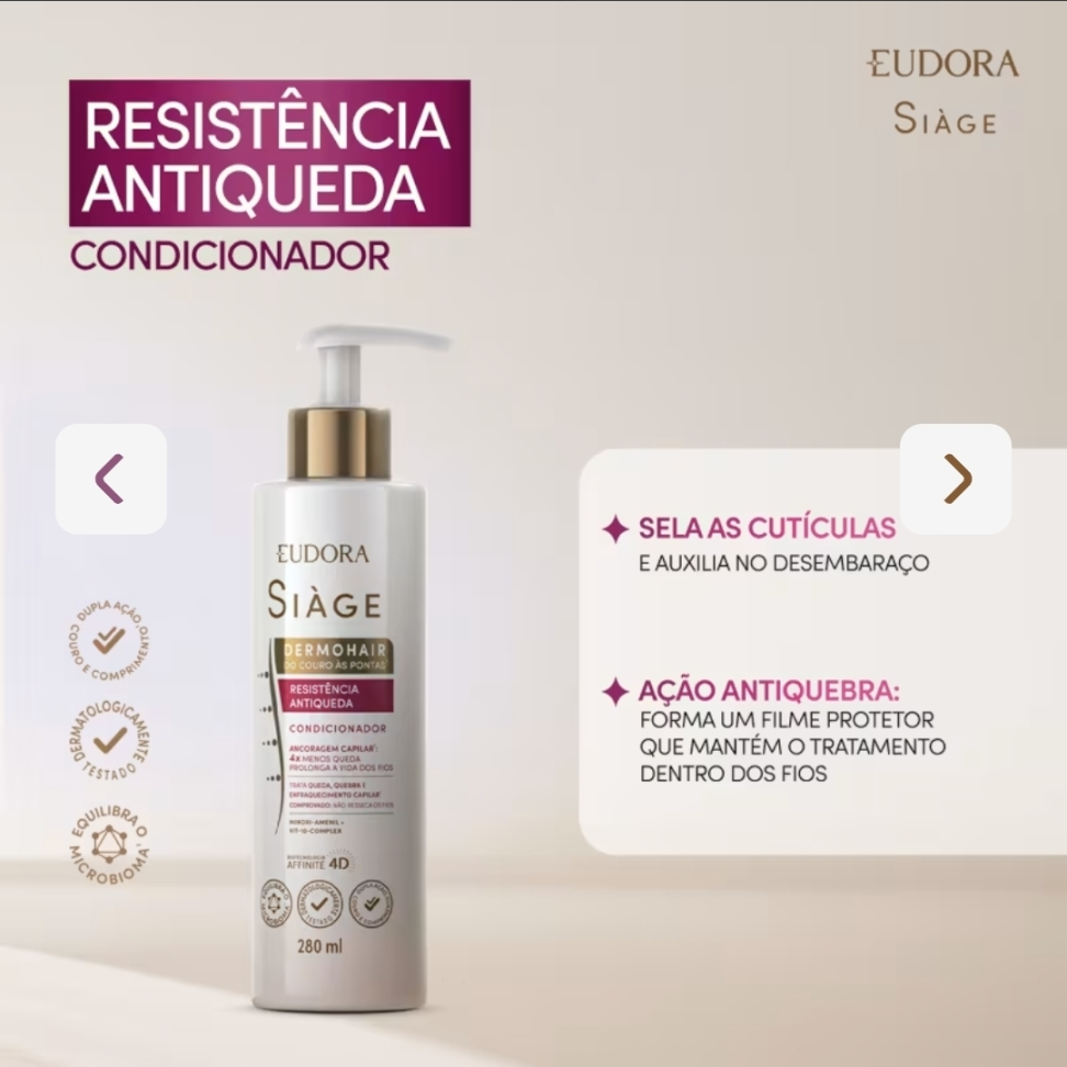 Condicionador Dermo Hair Anti Queda Siage 280ml