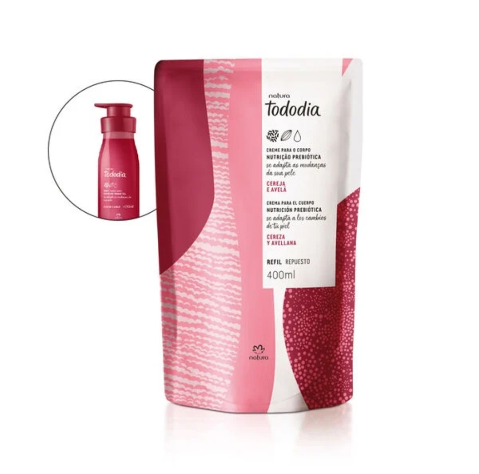 Refil Creme Nutritivo Cereja e Avelã 400ml