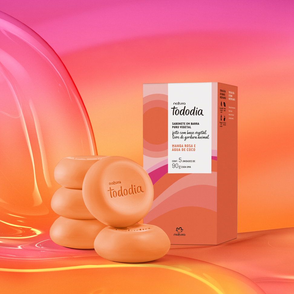 Sabonete Barra Manga Rosa e Água de Coco Tododia c/ 5 unid - 90g cada - #3