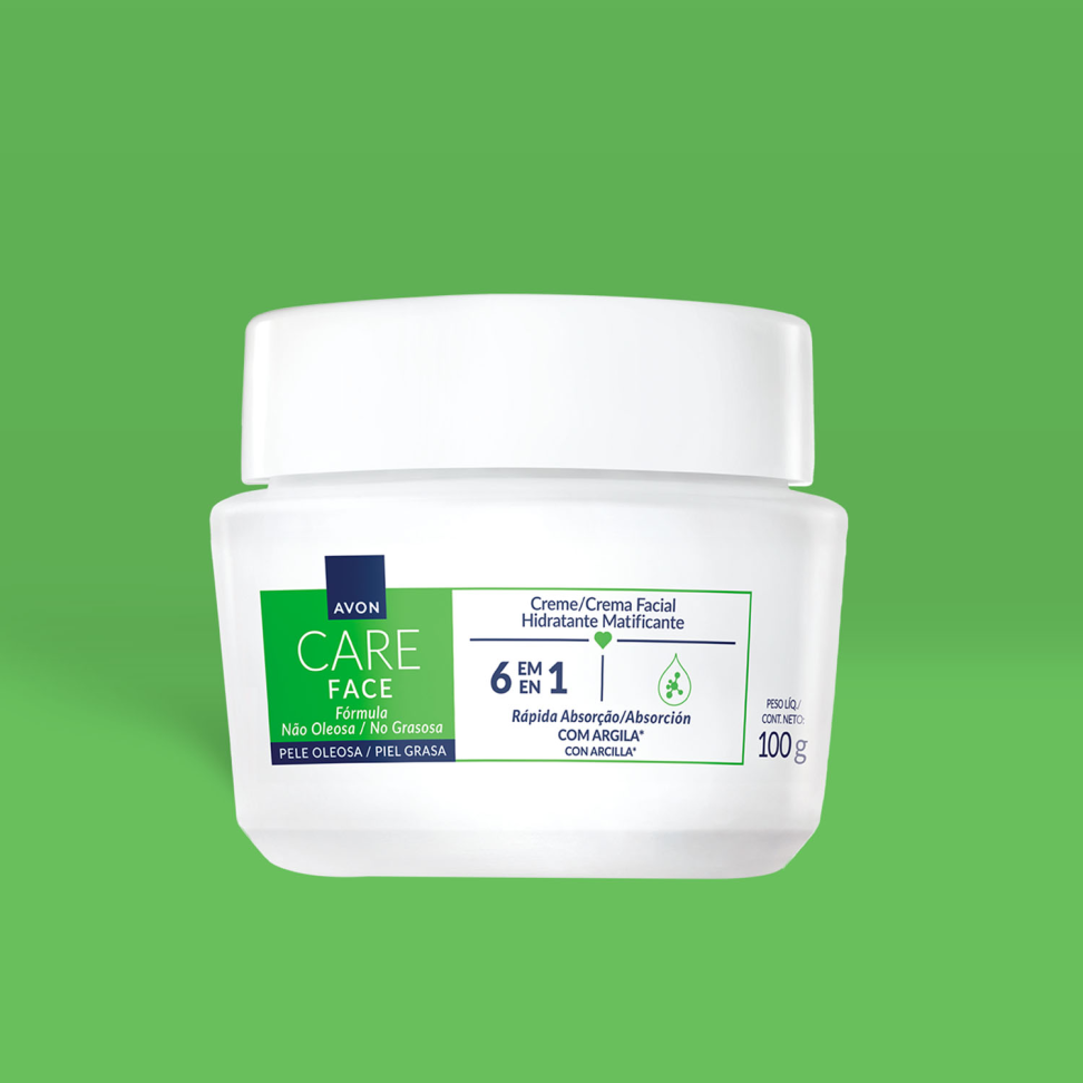 Gel Creme Facial Hidratante Matificante Care 100g