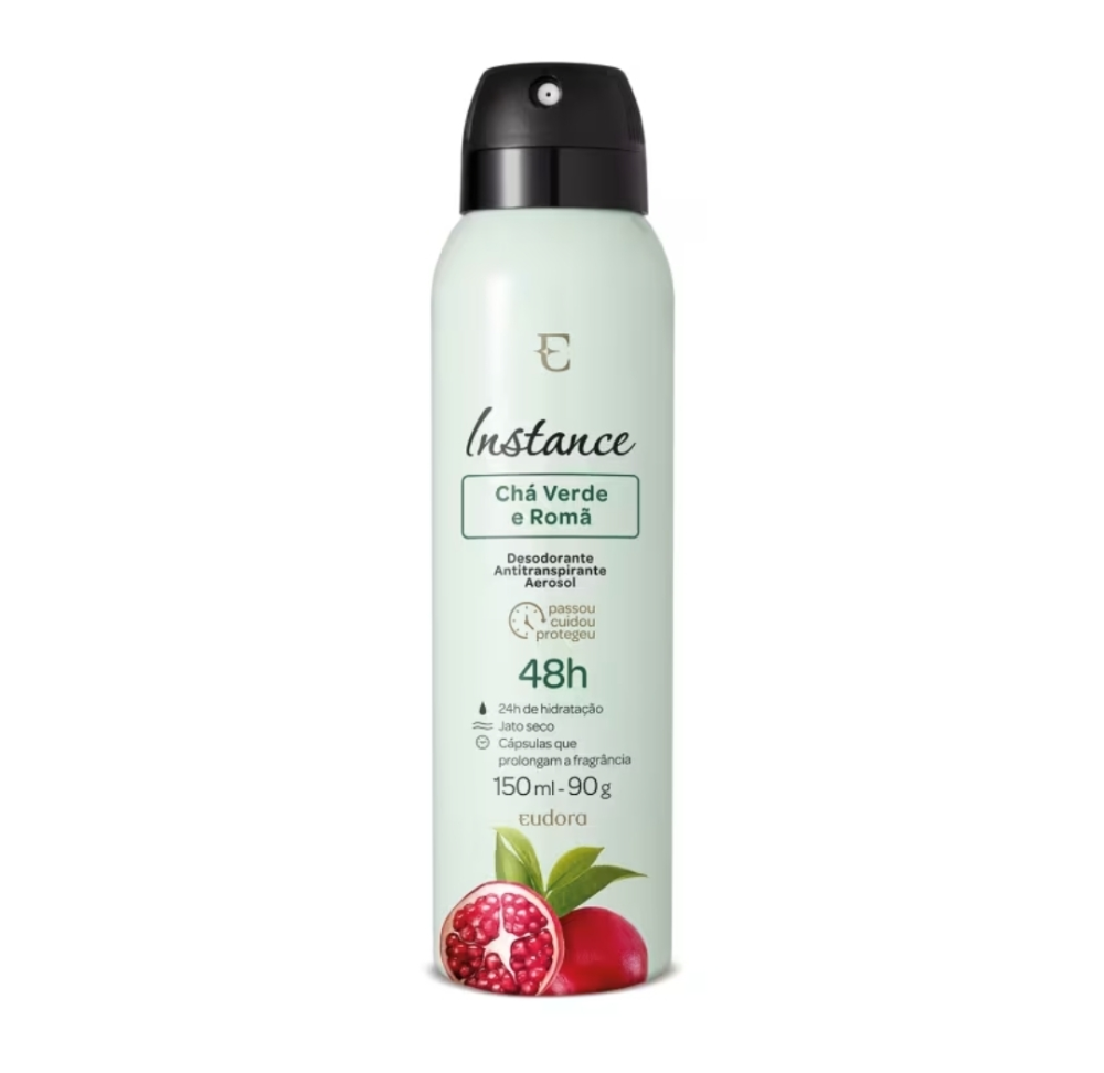 Desodorante Aerosol Instance Romã e Chá Verde 150ml