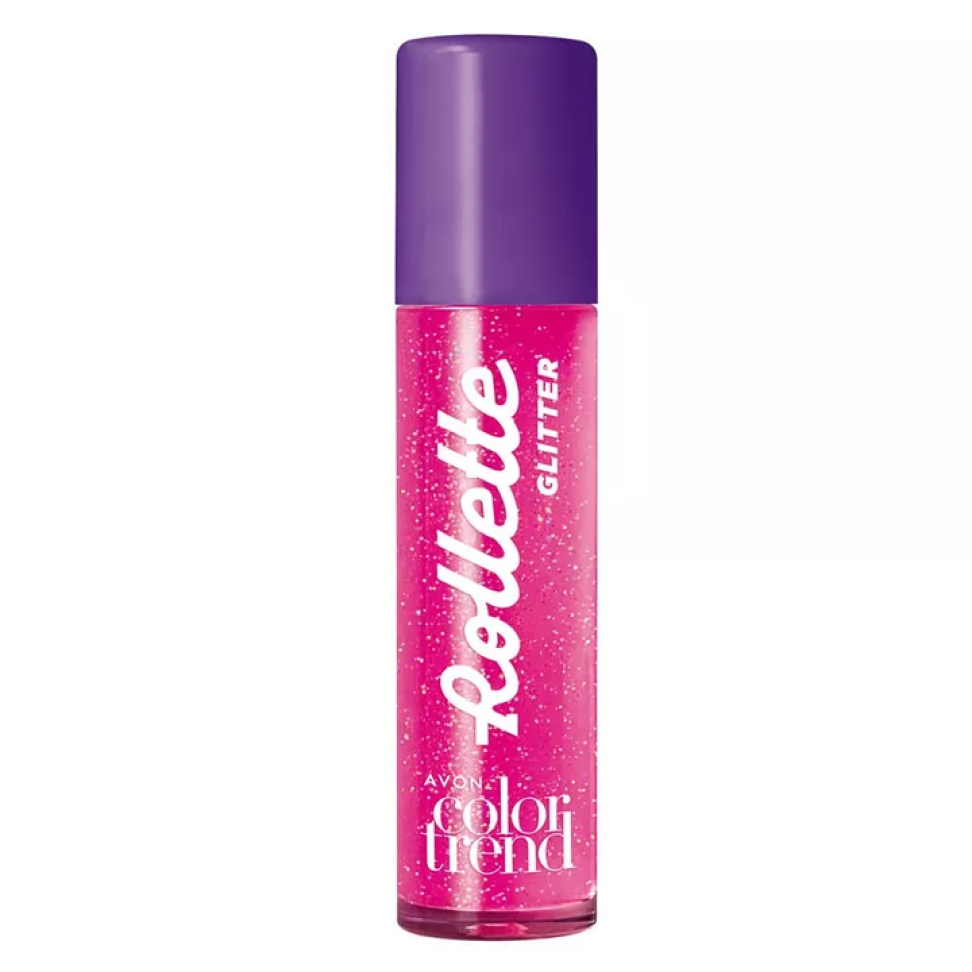 Brilho Labial Morango Vibes Rollete Glitter Color Trend