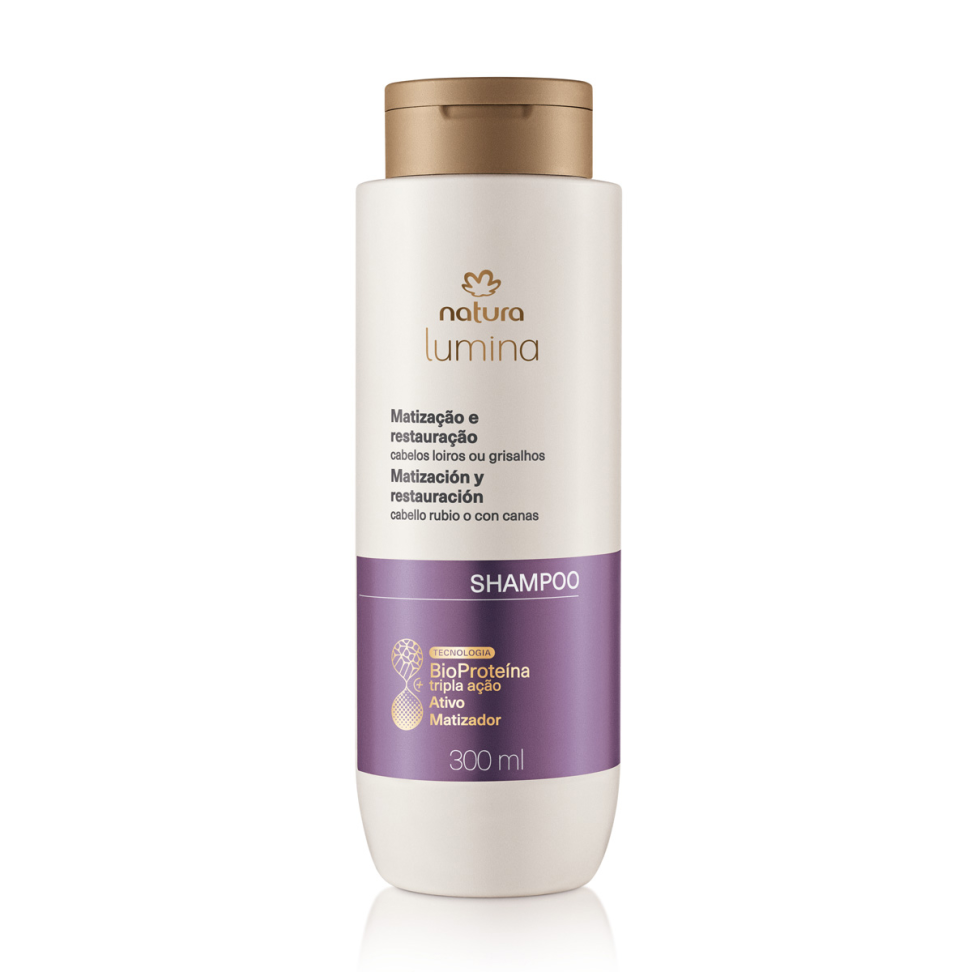 Shampoo Matizador e Restaurador Lumina 300ml ( Loiros e grisalhos)